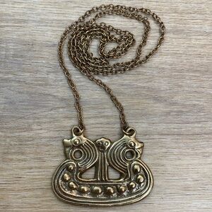 Museums‎ KOPI Smykker Viking Ship Necklace